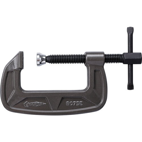 スーパー シャコ万力(バーコ型)75mm メタリックグレー焼付塗装 ( BC75E ) (株)スーパーツール