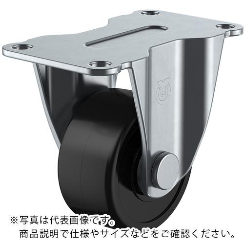 ユーエイ プレート式 固定 低床キャスター フェノール 車輪径65mm Hタイプ HR型 取付寸法91×47 ( HR-65PB ) (株)ユーエイ キャスター事業部
