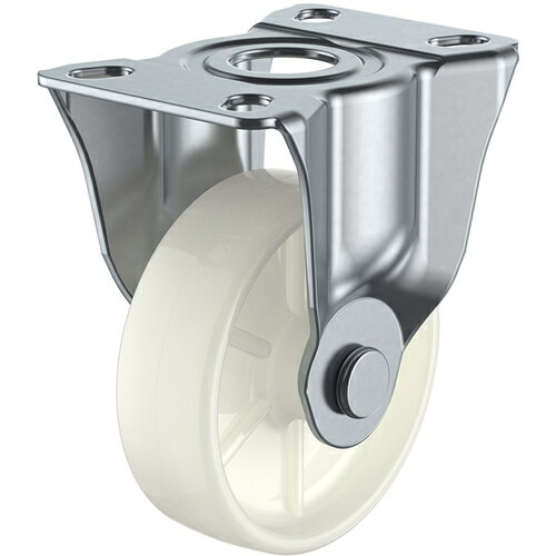 ユーエイ プレート式 固定 キャスター ナイロン 車輪径100mm Jタイプ SK型 取付寸法90×50(80×45) ( SK-100N ) (株)ユーエイ キャスター事業部