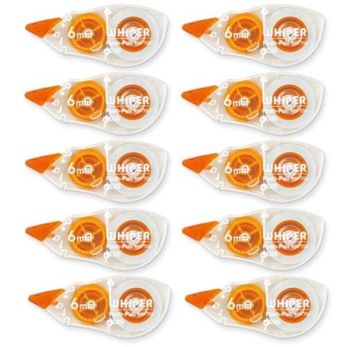 PLUS 49969)修正テープ 使い切りタイプ 12m幅6mm 10個入 ( WH-706-10P ) プラス(株)