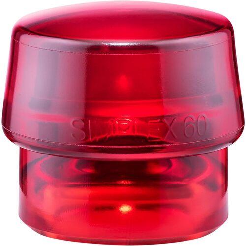 HALDER ( ロームヘルド・ハルダー ) ハンマー用部品 SIMPLEX プラスチックハンマー用 交換用インサート 径(60)mm プラスティック(赤) ( 3206.060 )