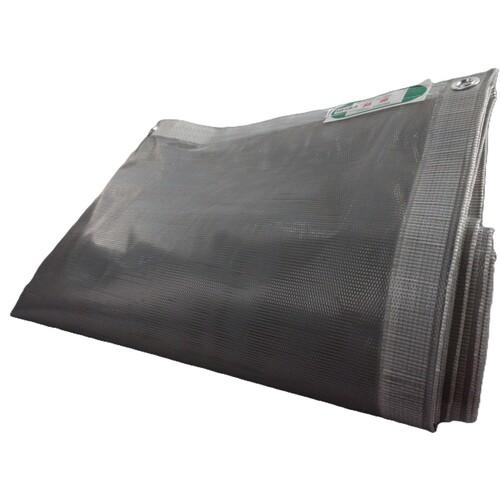 【SALE価格】ユタカメイク 軽量防炎メッシュシート 1.8m×3.6mグレー ( B-271 ) (株)ユタカメイク