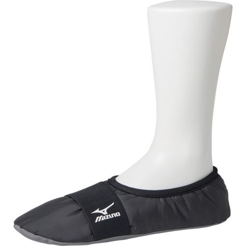 ミズノ 断熱撥水バンド付ルームシューズブラック25-27 ( 978-985-26-90 ) 岡本(株)