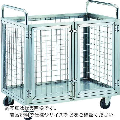 TRUSCO ステンレス製網台車 1200X750XH960 観音開き ( SUAD1-1275 ) トラスコ中山(株)