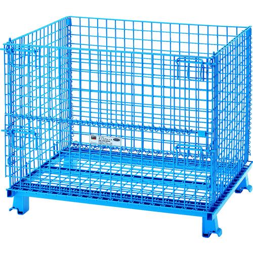 TRUSCO ネットパレット 1000X800X850 粉体塗装 青 ( T0810B ) トラスコ中山(株)