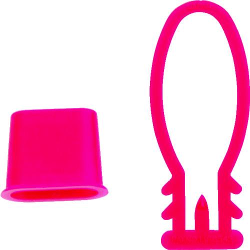 TRUSCO みかんネット用留め具 赤 100個入 ( BET-R-100 ) トラスコ中山(株)
