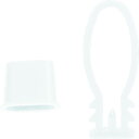 TRUSCO みかんネット用留め具 白 100個入 ( BET-W-100 ) トラスコ中山(株)