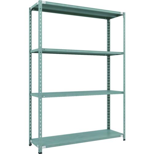 乐天商城 - 【SALE価格】TRUSCO ( トラスコ中山 ) CB型セミボルトレス軽中量棚 1500X450XH21004段 グリーン ( CB-7544-GN )