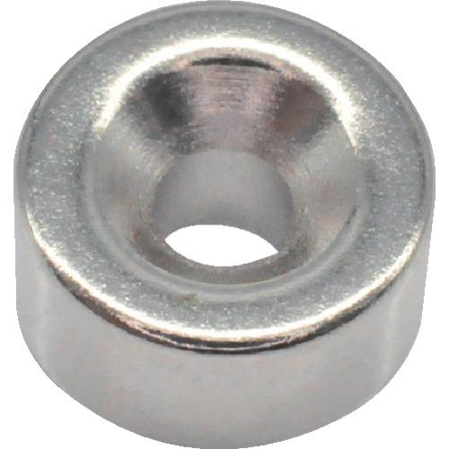 TRUSCO ネオジム丸形磁石 皿ねじ穴付 外径8mm×4mm M2 1個入 ( T08R04-M2 ) トラスコ中山(株)