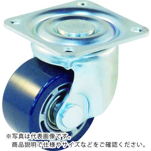TRUSCO キャスター 低床式 重荷重用 自在 ウレタン車75mm ( TYHSU-75 ) トラスコ中山(株)