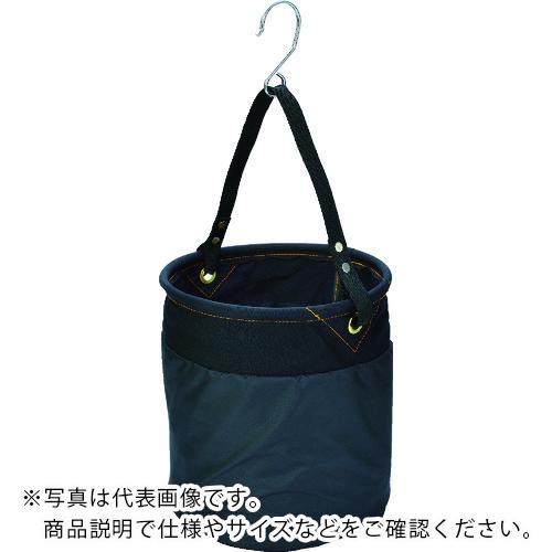 TRUSCO ( トラスコ中山 ) 電工バケツ 270X300 巾着蓋付き Sフック大付 ブラック ( TADB-270KF )