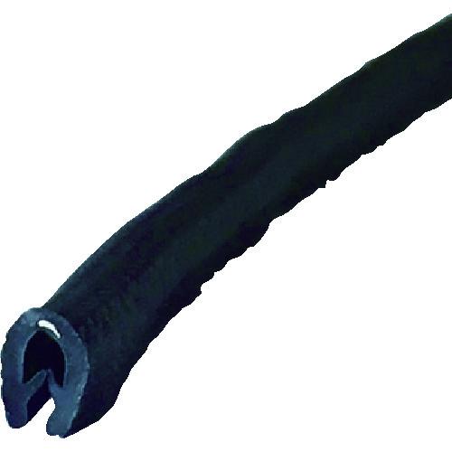 TRUSCO ワンタッチガスケット 2m PVC 芯材入り 板厚1.6mmまで 縦取り付け ( WP-A3-2M-BK ) トラスコ中..