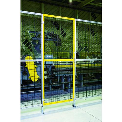 TRUSCO アルミ安全フェンス扉 間口1000mmX高さ1800mm ピッチ30 イエロー ( AFT1810-Y ) トラスコ中山(株)