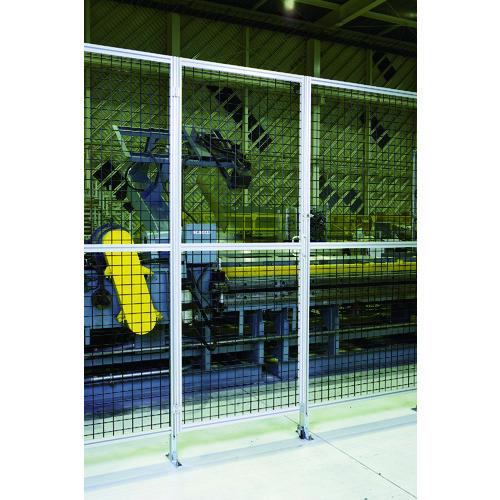 TRUSCO アルミ安全フェンス扉 間口1000mmX高さ1800mm ピッチ30 シルバー ( AFT1810-SV ) トラスコ中山(..