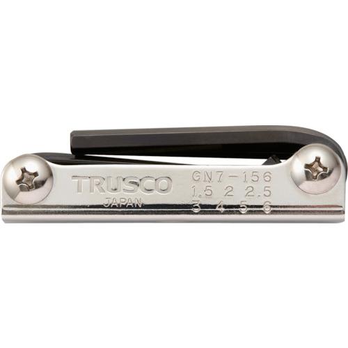 TRUSCO ナイフ式六角棒レンチセット 7本組 ( GN7-156 (7ホングミ 1.5-6MM) ) トラスコ中山(株)