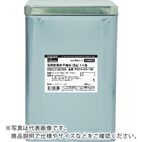 TRUSCO 石灰乾燥剤 (耐水、耐油包装) 5g 1000個入 1斗缶 ( TSKK-05-18L ) トラスコ中山(株)
