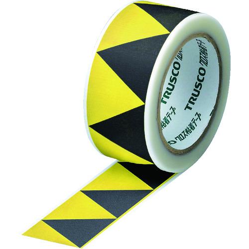 TRUSCO 【売切廃番】ギザギザクロステープ 50mm×25m 黄黒 ( GZC-5025YB ) トラスコ中山(株)
