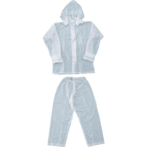 TRUSCO レインスーツ 4Lサイズ クリア ( TRW904L ) トラスコ中山(株)