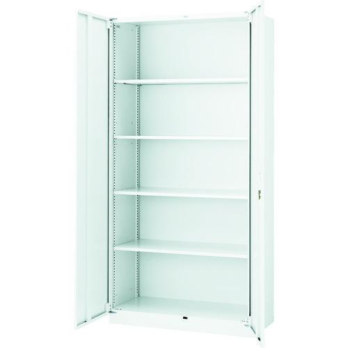 TRUSCO ユニット型壁面書庫 D400 両開き H1830 アジャスター付 W色 ( UFHW-18 ) トラスコ中山(株)