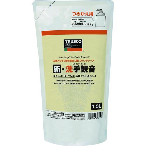 TRUSCO ハンドソープ 新・洗手観音 詰替パック 1.0L ( TSK-10C-A ) トラスコ中山(株)