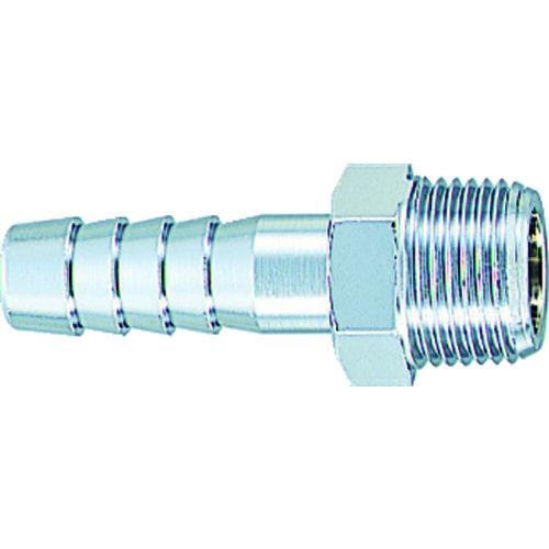用途：ホースと機器の接続。仕様：接続口径D：R3/8接続口径(タケノコ外径)(mm)：10.5六角対辺(mm)：17使用流体：水・空気・油タイプ：ホースニップル最高使用圧力(MPa)：3.45使用流体：水・空気・油流体温度：-50〜150℃使用圧力：3.45MPa材質／仕上：本体:黄銅（C3604）クロムメッキ仕上げ　●代表画像について 商品によっては、代表画像を使用している場合がございます。 商品のカラー、サイズなどが異なる商品をイメージ画像として 使用させて頂いている場合がございます。 必ず、商品の品番と仕様をご確認のうえ、ご注文お願いいたいます。 　●北海道・沖縄・離島・一部地域の送料について 別途追加で送料がかかる場合がございます。 送料がかかる場合は、メールにて送料をご連絡させて頂き、 お客様にご了承頂いてからの手配となります。 　●お買上げ明細書の廃止について 当店では、個人情報保護と環境保護の観点から同封を廃止しております。 お買上げ明細書が必要な場合は、備考欄に「お買上げ明細必要」と 記載お願いいたします。 当店からの出荷の場合は、同封にて発送させて頂きます。 （※メーカー直送の場合は、PDFデータをメールさせて頂きます。） 　注意事項 ※商品名に【2個セット】等、数量の明記がない場合は1個での販売となります。