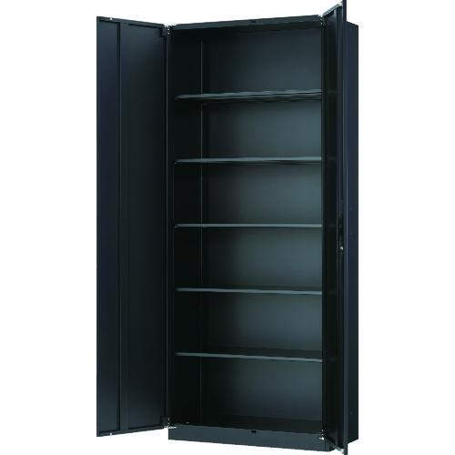TRUSCO ( トラスコ中山 ) ユニット型壁面書庫 両開き H2160 アジャスター付 BK色 ( UHBK-21B )