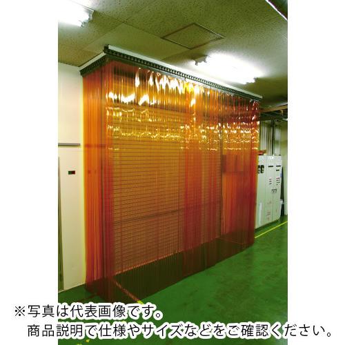 乐天商城 - TRUSCO ( トラスコ中山 ) ストリップドアシートセット 防虫オレンジ 厚み2mm幅200mm 取付間口3m×高さ2m 一部オーバーラップ ( TSBO220-1R-3020S )
