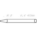 【SALE価格】TRUSCO 石筆太丸 (50本入) ( SK-40 ) トラスコ中山(株)