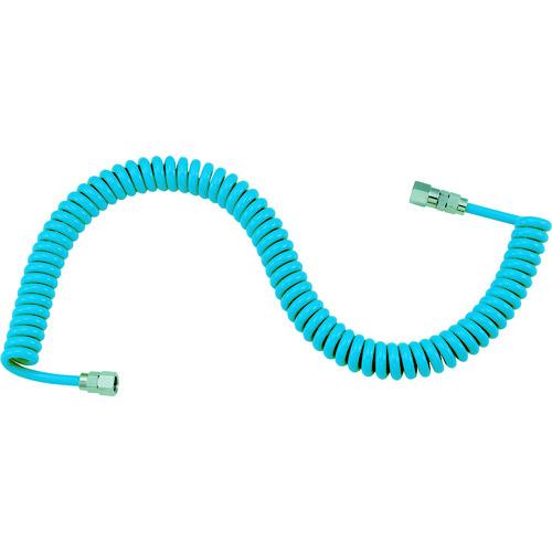TRUSCO ウレタンコイルホース細巻 L型 1.9m ( CH-400 (28パイ)100-100 ) トラスコ中山(株)