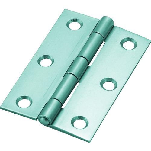 TRUSCO スチール製厚口蝶番 シルバー塗装仕上げ 全長64mm (10個入) ( 888-64SV (10コイリシルバートソ..