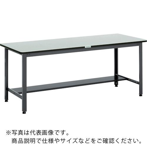 TRUSCO ( トラスコ中山 ) 中荷重作業台(500kg)AEW型 900X750XH740 基本タイプ ダークグレー色 ( AEWR-0975 (リノリュームバリテンバン) )