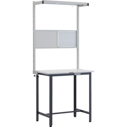 Rakuten - TRUSCO ( トラスコ中山 ) 軽荷重立作業台(300kg)HAE型 900X600XH2108(全高) ツールハンガーフルセット付 ダークグレー色 ( HAE-0960THFS DG )