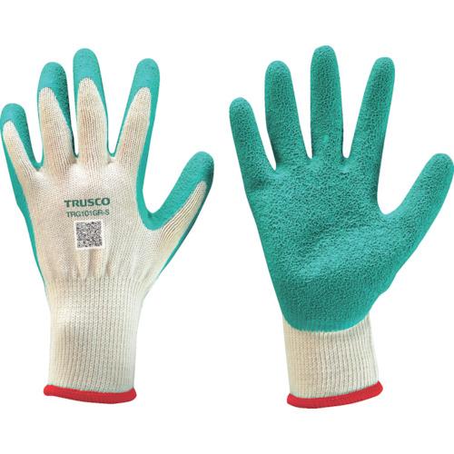 TRUSCO 【売切廃番】 ゴム背抜き手袋 グリーン 1双入り 10ゲージ S ( TRG101GR-S ) トラスコ中山(株)