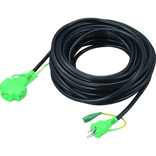 TRUSCO トリプルポッキン延長コード 極太ソフト電線 黒 ( TTP-20E BK ) トラスコ中山(株)