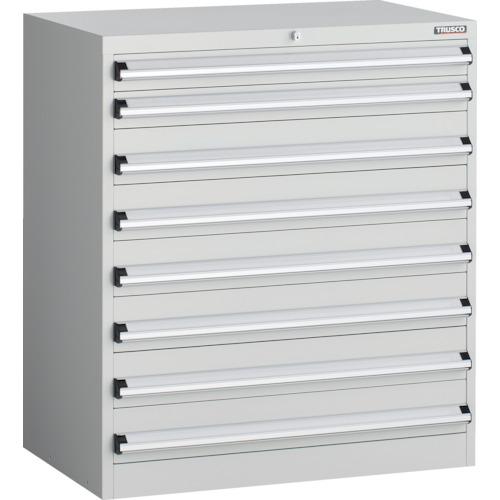 樂天商城 - TRUSCO ( トラスコ中山 ) VE9S型中量キャビネット 880X550XH1000 引出し8段 ホワイト色 ( VE9S-1003-W )