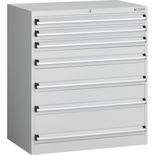 TRUSCO VE9S型中量キャビネット 880X550XH1000 引出し7段 ホワイト色 ( VE9S-1002-W ) トラスコ中山(株)(4)