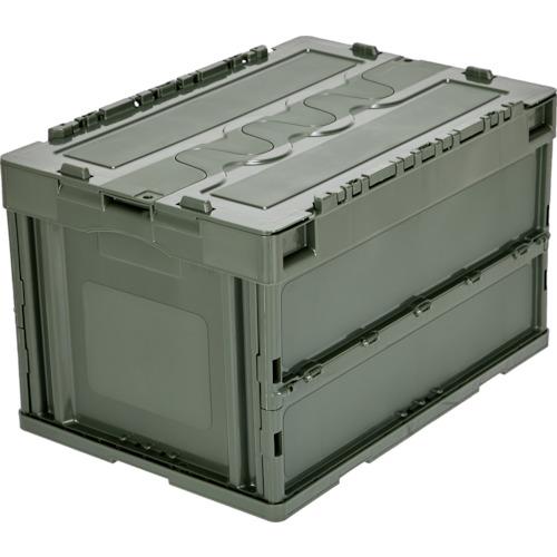 TRUSCO オリコン 蓋つき折りたたみコンテナ 50L OD ( CT50-OD ) トラスコ中山(株)