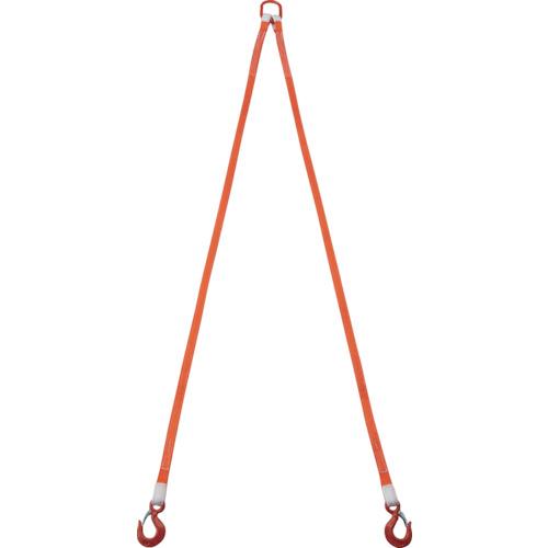 TRUSCO 2本吊ベルトスリングセット 25mm幅X2m 吊り角度60°時荷重0.86t(最大使用荷重1t) ( G25-2P20 ) トラスコ中山(株)