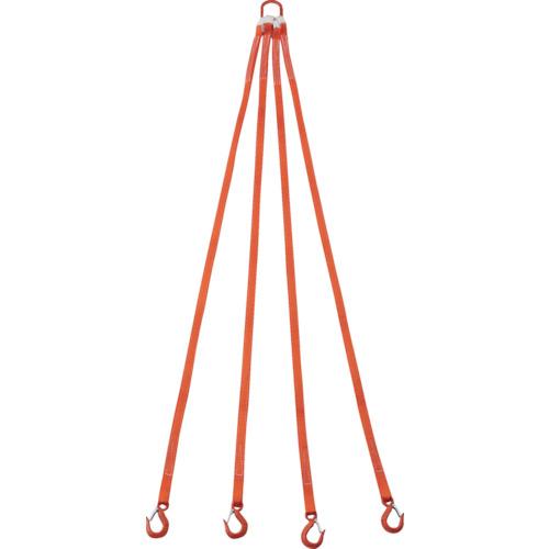 TRUSCO 4本吊ベルトスリングセット 25mm幅X2m 吊り角度60°時荷重0.86t(最大使用荷重1t) ( G25-4P20-0.86 ) トラスコ中山(株)