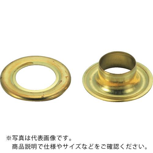 TRUSCO 両面ハトメ 真鍮 10mm 20組入 (ブリスターパック入) ( P-THP-B10 (10MM 20クミイリ) ) トラスコ中山(株)