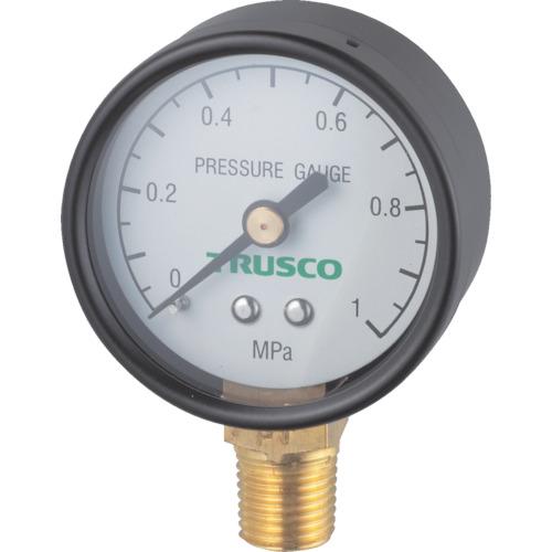 TRUSCO 圧力計 表示板径Φ50 立型口径R1/4表示 ( TP-G50A (1/4) ) トラスコ中山(株)