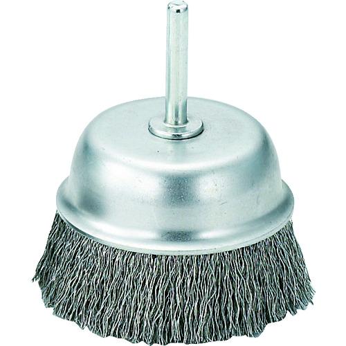 TRUSCO 軸付カップブラシ φ75X軸6 ステンレス線 線径0.3 ( TB-6643 ) トラスコ中山(株)