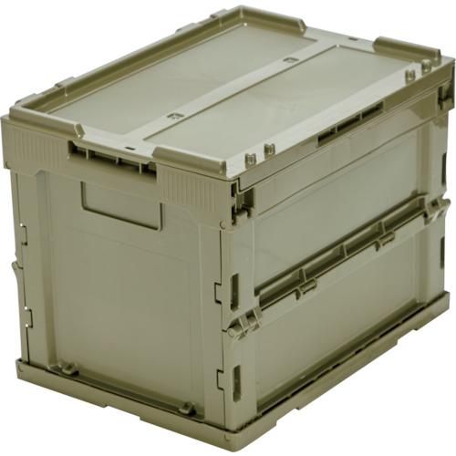 TRUSCO オリコン α折りたたみコンテナ フタ付 20L OD色 ( TR-SC20-OD ) トラスコ中山(株)