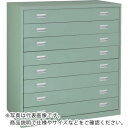 TRUSCO スリーロックワイドキャビネット 1200X650XH1300 8段 ( TWK-1201B ) トラスコ中山(株)