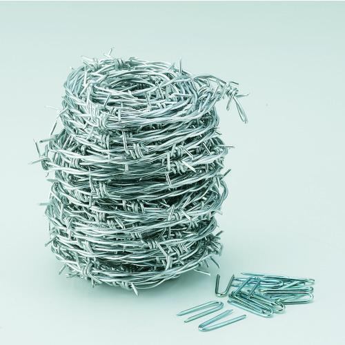 TRUSCO 有刺鉄線 溶融亜鉛メッキ 1.6mm×20m ( TUW-16-20 ) トラスコ中山(株)