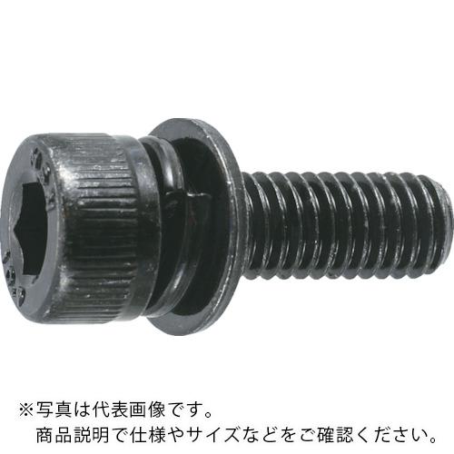 【SALE価格】TRUSCO 座金組込六角穴付ボルト I=3 三価黒 M3×15 10本入 (ばね座金+ISOワッシャー付き) ( B877-0315 (M3X15 10イリ) ) トラスコ中山(株)