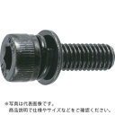 【SALE価格】TRUSCO 座金組込六角穴付ボルト I=3 三価黒 M3×15 10本入 (ばね座金+ISOワッシャー付き) ( B877-0315 (M3X15 10イリ) ) トラスコ中山(株)