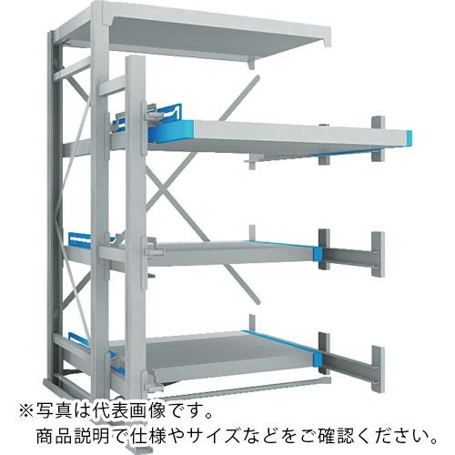 乐天商城 - 【SALE価格】TRUSCO ( トラスコ中山 ) フルスライダーラック スライド3段 スチール板付 連結 ( NSFP-21-3R (ストローク800MM) )