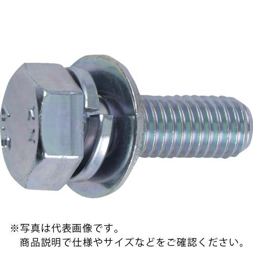 【SALE価格】TRUSCO 座金組込六角ボルト トリーマ 三価白 サイズM8×45 7本入 ( B716-0845 ) トラスコ中山(株)