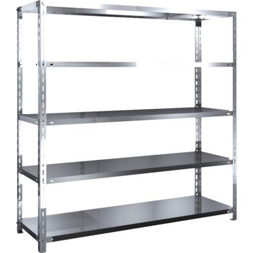 TRUSCO ステンレス棚 SUS304製軽量棚 1500XD450XH1500 天地5段 ( SU3-5545 ) トラスコ中山(株)